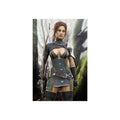 Fantasy Wood Elf Archer Warrior Fine Art Poster — Female Ranger Wall Art- No AI- Human created illustration art