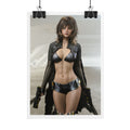 Futuristic Femme Fatale Sci‑Fi Poster — Rolled Art Print