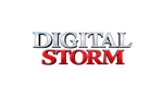Logo with 'DIGITAL STORM' text on a white background
